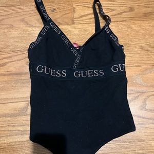 Guess Black with Glitter bodysuit